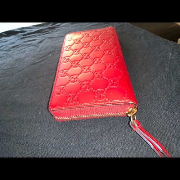 Red Gucci GG Wallet - Picture 6 of 6